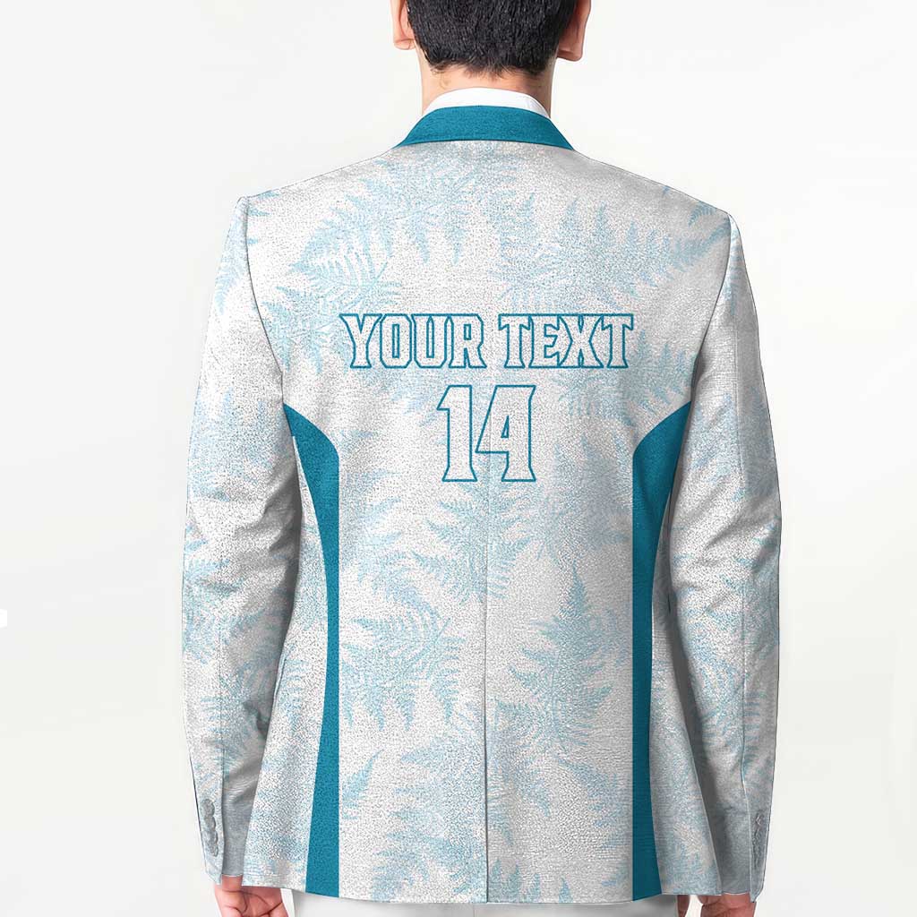 Custom New Zealand Silver Fern Football Blazer Come On All White - Aussie Hoodie