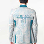 Custom New Zealand Silver Fern Football Blazer Come On All White - Aussie Hoodie
