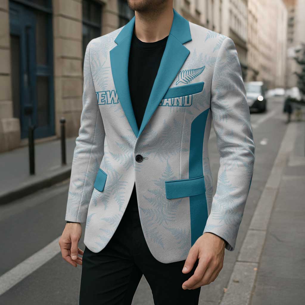 Custom New Zealand Silver Fern Football Blazer Come On All White - Aussie Hoodie