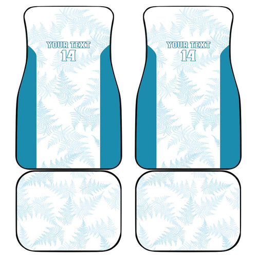 Custom New Zealand Silver Fern Football Car Mats Come On All White
