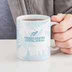 Custom New Zealand Silver Fern Football Ceramic Mug Come On All White - Aussie Hoodie