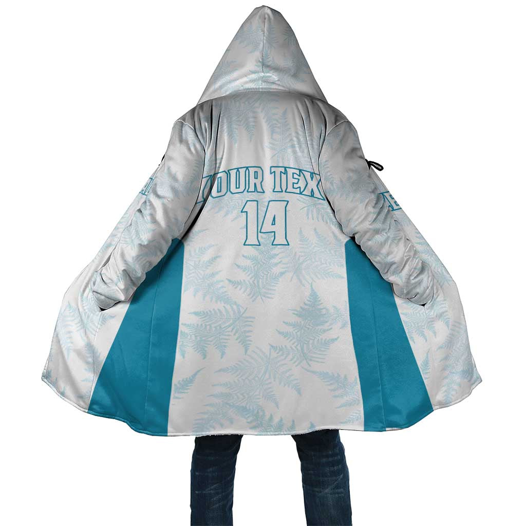 Custom New Zealand Silver Fern Football Cloak Come On All White - Aussie Hoodie