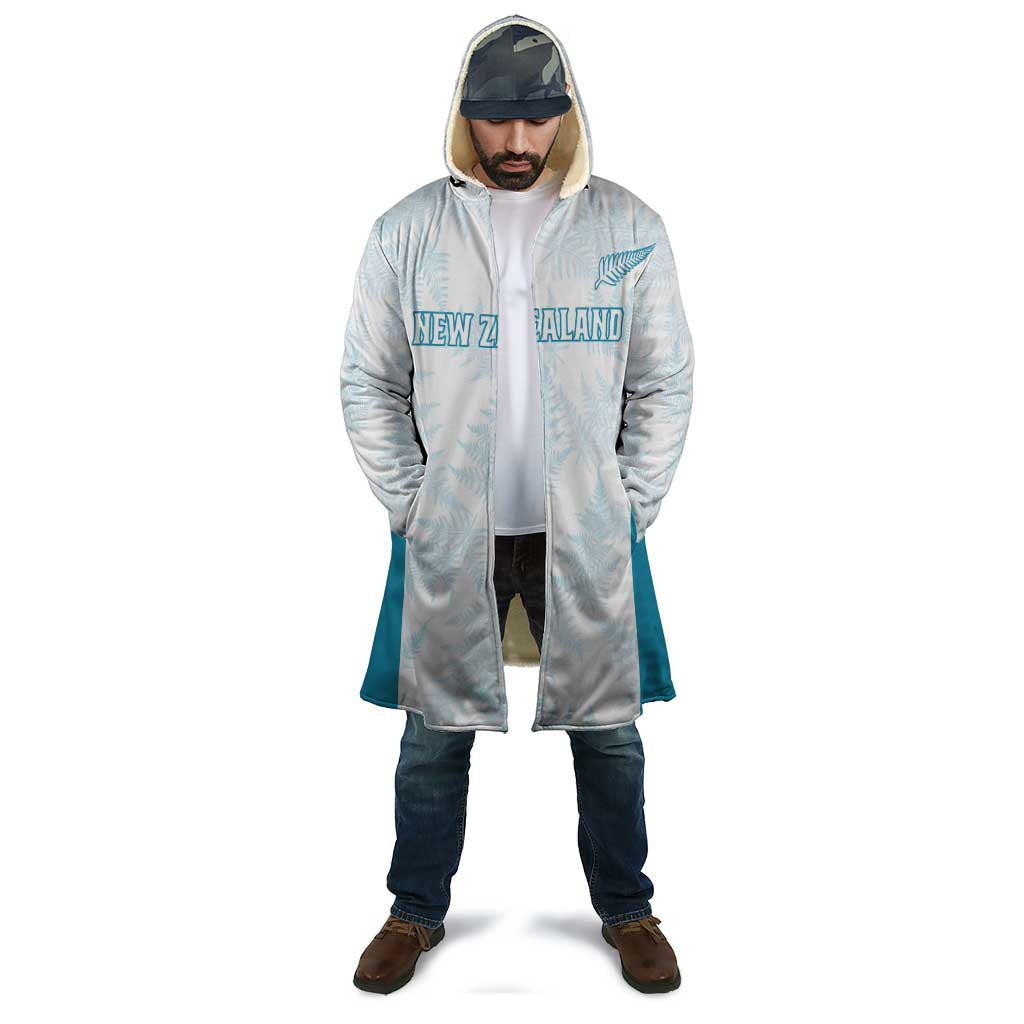 Custom New Zealand Silver Fern Football Cloak Come On All White - Aussie Hoodie