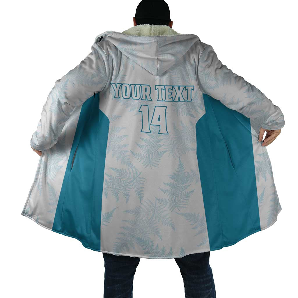 Custom New Zealand Silver Fern Football Cloak Come On All White - Aussie Hoodie