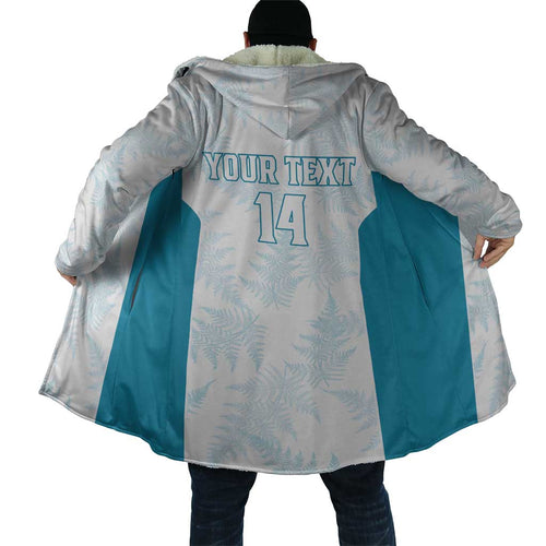 Custom New Zealand Silver Fern Football Cloak Come On All White - Aussie Hoodie