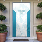 Custom New Zealand Silver Fern Football Door Cover Come On All White - Aussie Hoodie