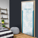 Custom New Zealand Silver Fern Football Door Cover Come On All White - Aussie Hoodie