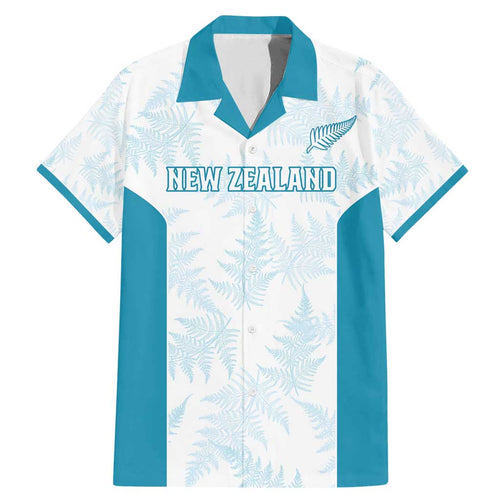 Custom New Zealand Silver Fern Football Family Matching Mermaid Dress and Hawaiian Shirt Come On All White
