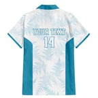 Custom New Zealand Silver Fern Football Family Matching Mermaid Dress and Hawaiian Shirt Come On All White