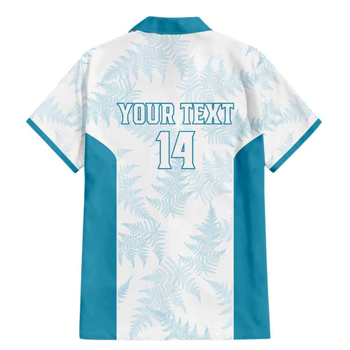 Custom New Zealand Silver Fern Football Family Matching Mermaid Dress and Hawaiian Shirt Come On All White