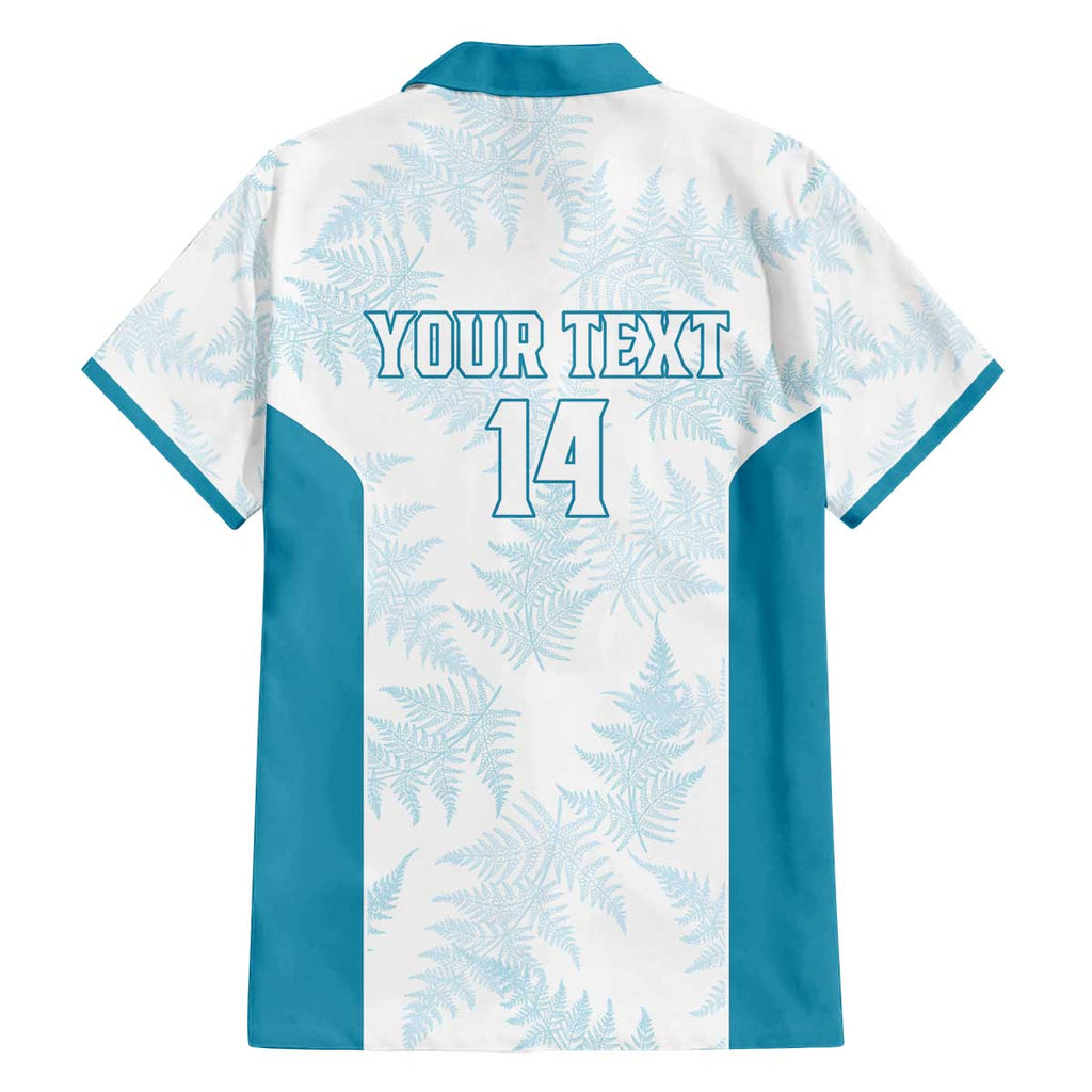 Custom New Zealand Silver Fern Football Family Matching Off The Shoulder Long Sleeve Dress and Hawaiian Shirt Come On All White