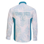 Custom New Zealand Silver Fern Football Family Matching Off Shoulder Maxi Dress and Hawaiian Shirt Come On All White