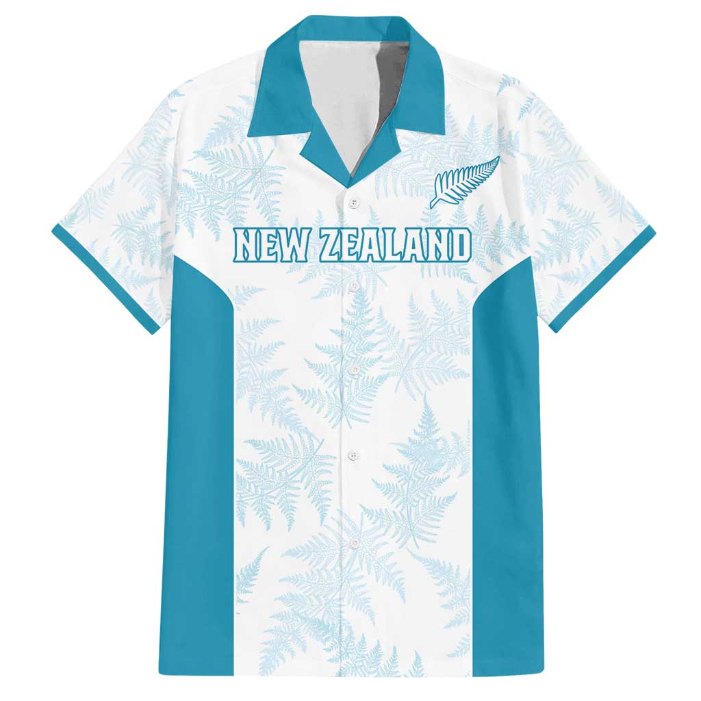 Custom New Zealand Silver Fern Football Family Matching Off Shoulder Short Dress and Hawaiian Shirt Come On All White