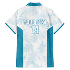 Custom New Zealand Silver Fern Football Family Matching Off Shoulder Short Dress and Hawaiian Shirt Come On All White