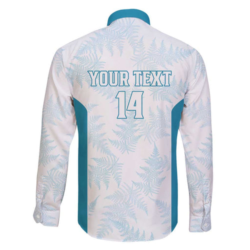 Custom New Zealand Silver Fern Football Family Matching Short Sleeve Bodycon Dress and Hawaiian Shirt Come On All White