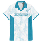 Custom New Zealand Silver Fern Football Family Matching Tank Maxi Dress and Hawaiian Shirt Come On All White