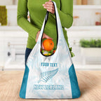 Custom New Zealand Silver Fern Football Grocery Bag Come On All White