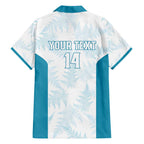 Custom New Zealand Silver Fern Football Hawaiian Shirt Come On All White