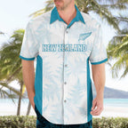 Custom New Zealand Silver Fern Football Hawaiian Shirt Come On All White