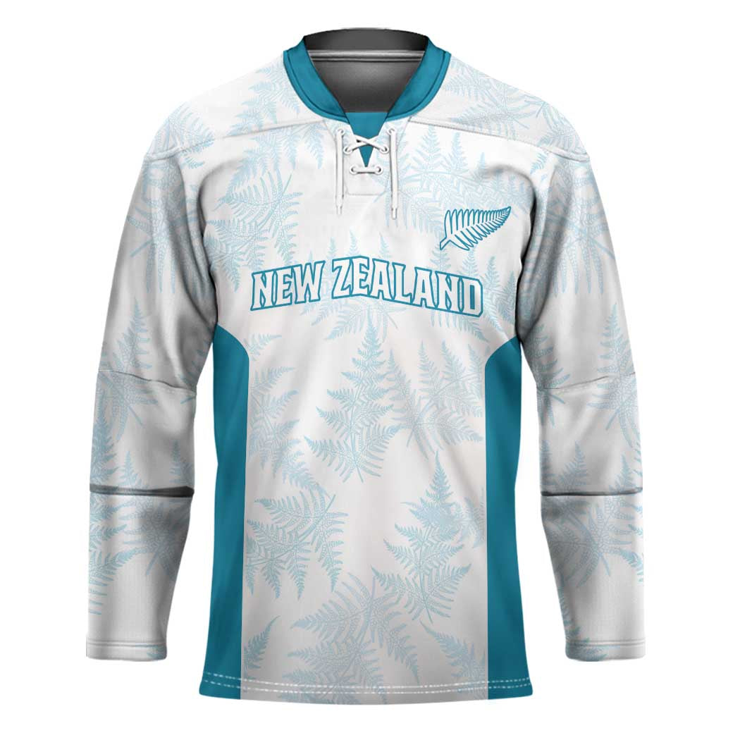 Custom New Zealand Silver Fern Football Hockey Jersey Come On All White - Aussie Hoodie
