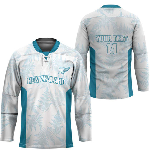 Custom New Zealand Silver Fern Football Hockey Jersey Come On All White - Aussie Hoodie