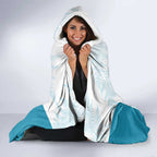 Custom New Zealand Silver Fern Football Hooded Blanket Come On All White