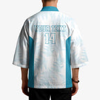 Custom New Zealand Silver Fern Football Kimono Come On All White - Aussie Hoodie