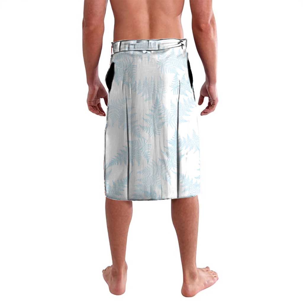 Custom New Zealand Silver Fern Football Lavalava Come On All White
