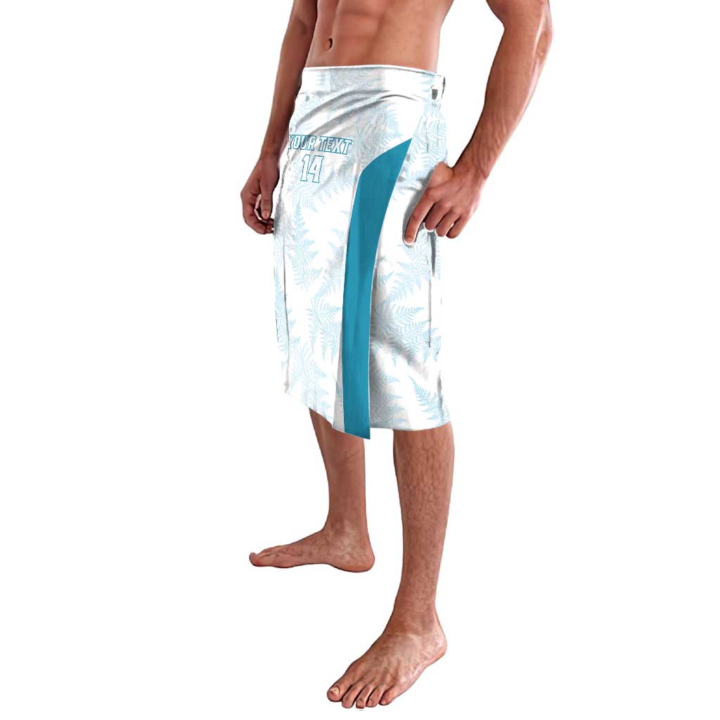 Custom New Zealand Silver Fern Football Lavalava Come On All White
