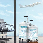 Custom New Zealand Silver Fern Football Luggage Cover Come On All White