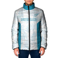 Custom New Zealand Silver Fern Football Padded Jacket Come On All White - Aussie Hoodie