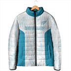 Custom New Zealand Silver Fern Football Padded Jacket Come On All White - Aussie Hoodie