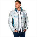 Custom New Zealand Silver Fern Football Padded Jacket Come On All White - Aussie Hoodie