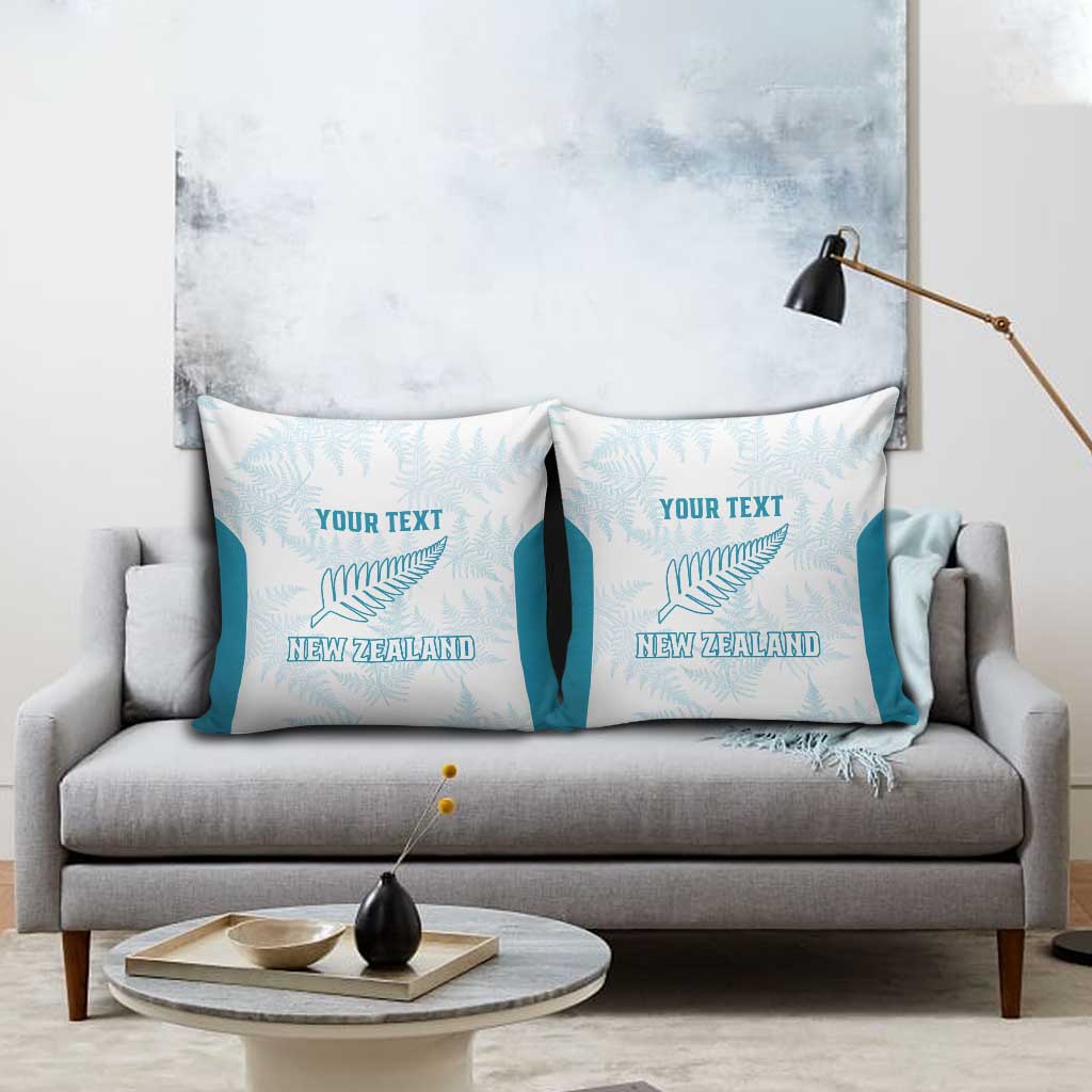 Custom New Zealand Silver Fern Football Pillow Cover Come On All White - Aussie Hoodie
