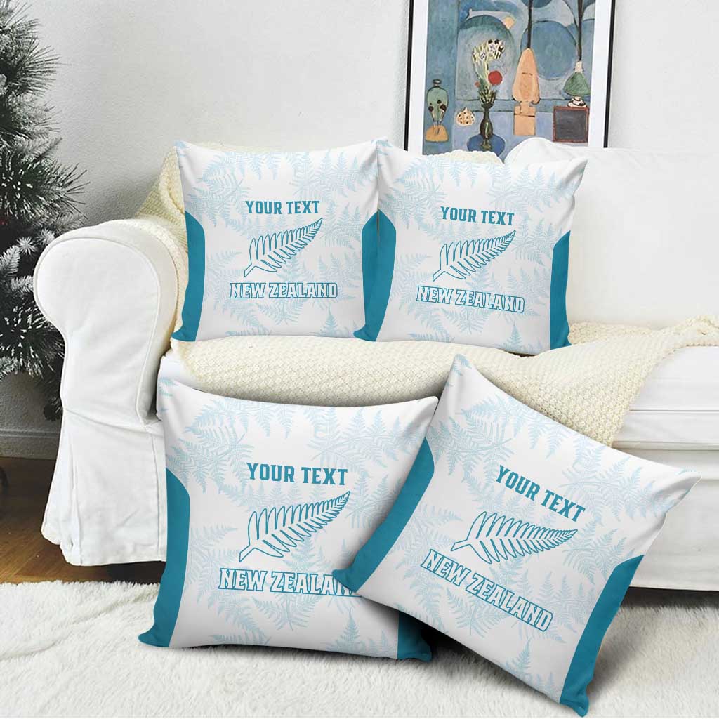 Custom New Zealand Silver Fern Football Pillow Cover Come On All White - Aussie Hoodie