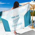 Custom New Zealand Silver Fern Football Sarong Come On All White