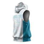 Custom New Zealand Silver Fern Football Sleeveless Hoodie Come On All White - Aussie Hoodie