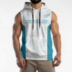 Custom New Zealand Silver Fern Football Sleeveless Hoodie Come On All White - Aussie Hoodie