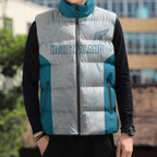 Custom New Zealand Silver Fern Football Sleeveless Puffer Jacket Come On All White - Aussie Hoodie