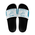 Custom New Zealand Silver Fern Football Slide Sandals Come On All White - Aussie Hoodie