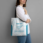 Custom New Zealand Silver Fern Football Tote Bag Come On All White - Aussie Hoodie