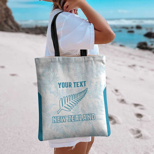 Custom New Zealand Silver Fern Football Tote Bag Come On All White - Aussie Hoodie