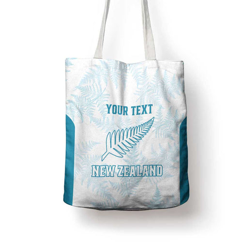 Custom New Zealand Silver Fern Football Tote Bag Come On All White - Aussie Hoodie
