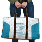 Custom New Zealand Silver Fern Football Travel Bag Come On All White - Aussie Hoodie