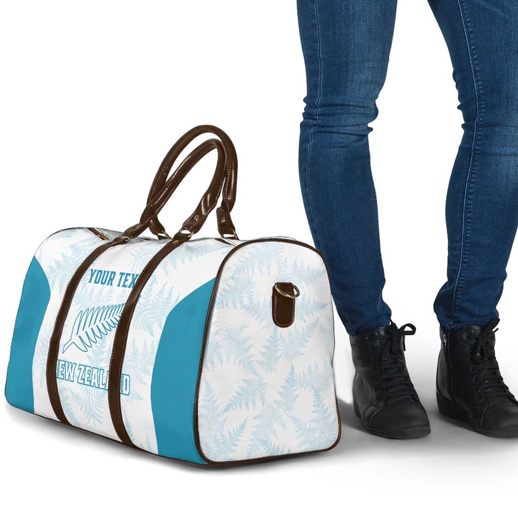 Custom New Zealand Silver Fern Football Travel Bag Come On All White - Aussie Hoodie