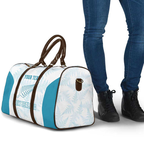 Custom New Zealand Silver Fern Football Travel Bag Come On All White - Aussie Hoodie