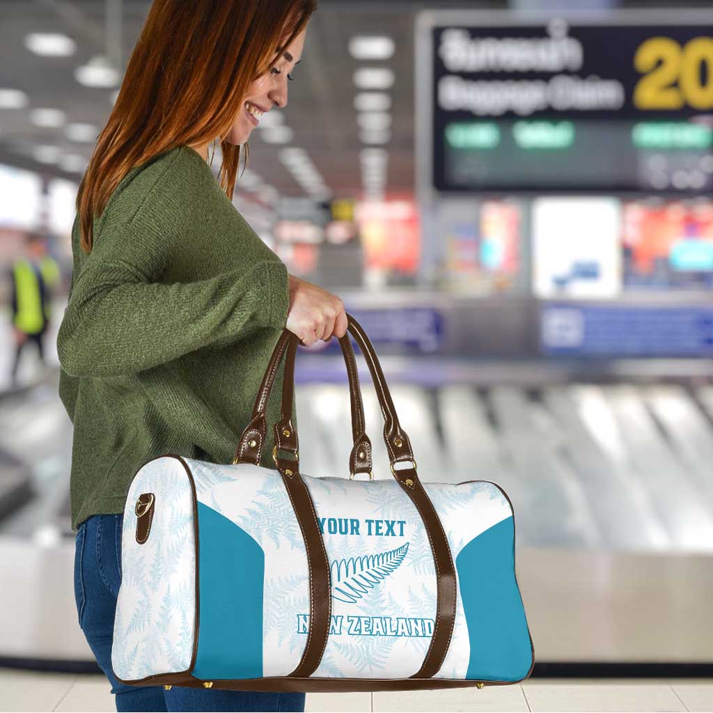 Custom New Zealand Silver Fern Football Travel Bag Come On All White - Aussie Hoodie