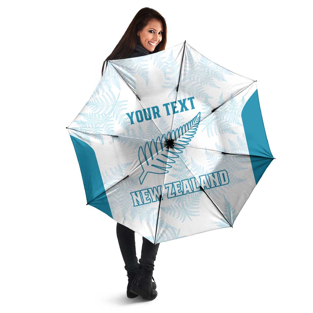 Custom New Zealand Silver Fern Football Umbrella Come On All White - Aussie Hoodie