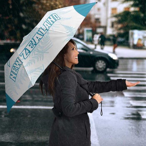 Custom New Zealand Silver Fern Football Umbrella Come On All White - Aussie Hoodie