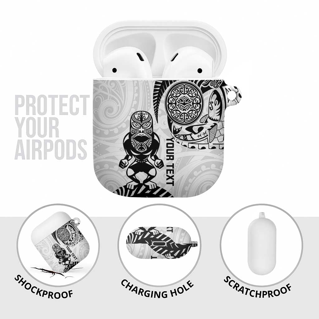 Custom Aotearoa Football AirPods Case NZ Maori Tiki Go Champions - Aussie Hoodie